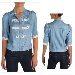 Anthropologie size M tencel chambray top